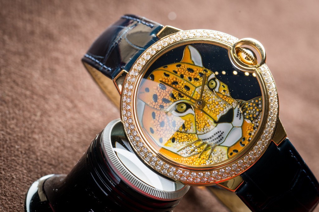 Ballon Bleu de Cartier Enamel Granulation 42mm Case Replica Watch