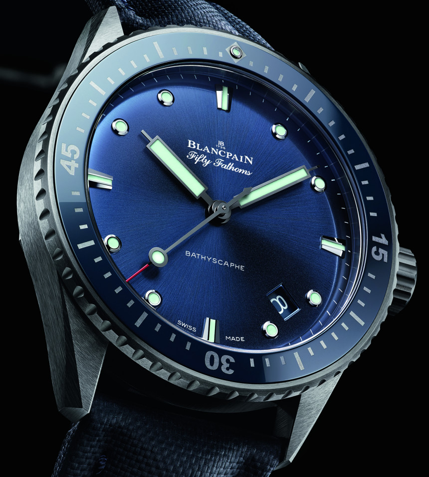Blancpain Fifty Fathoms Bathyscaphe Watch In Gray Plasma Ceramic Watch Releases 