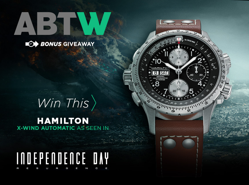 WATCH GIVEAWAY: Blancpain watches prices in dubai Replica Khaki X-Wind Auto Chrono As Seen In 'Independence Day: Resurgence' Movie Giveaways 