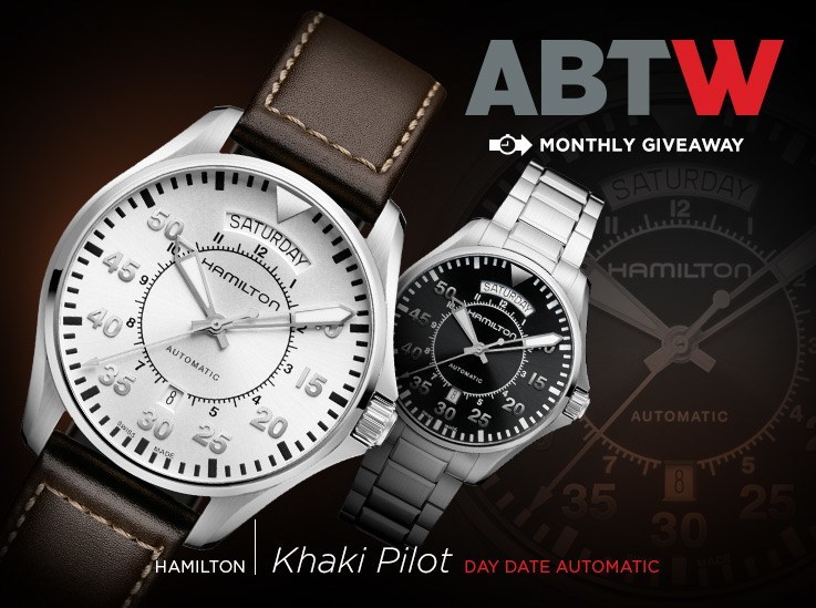 LAST CHANCE: Blancpain watches of switzerland Replica Khaki Pilot Day Date Watch Giveaway Giveaways